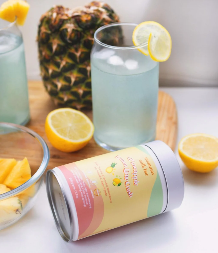 Pineapple Lemon & Lime Crush Hydration Electrolyte Drink with Verisol® Collagen