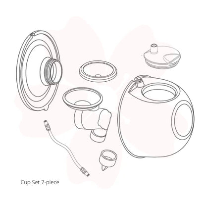 Silicone Handsfree Cup Set