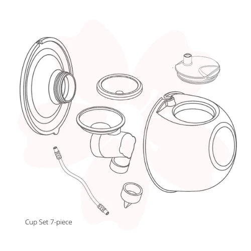 Silicone Handsfree Cup Set
