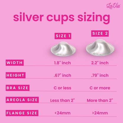 Lavie Silver Nursing Cups
