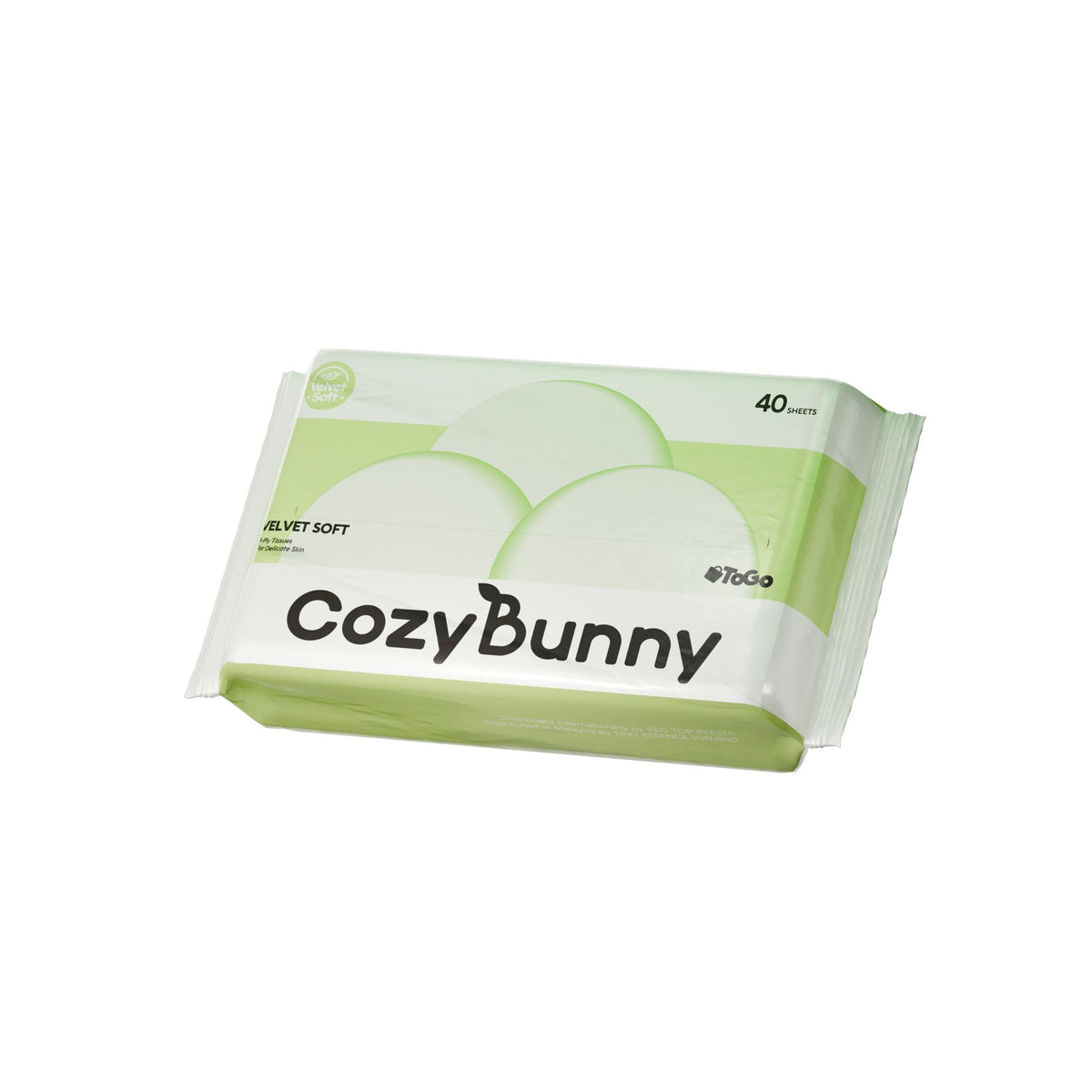 CozyBunny Velvet Soft Facial Tissues (To-Go) - 8 x 40 Sheets (4 Ply)