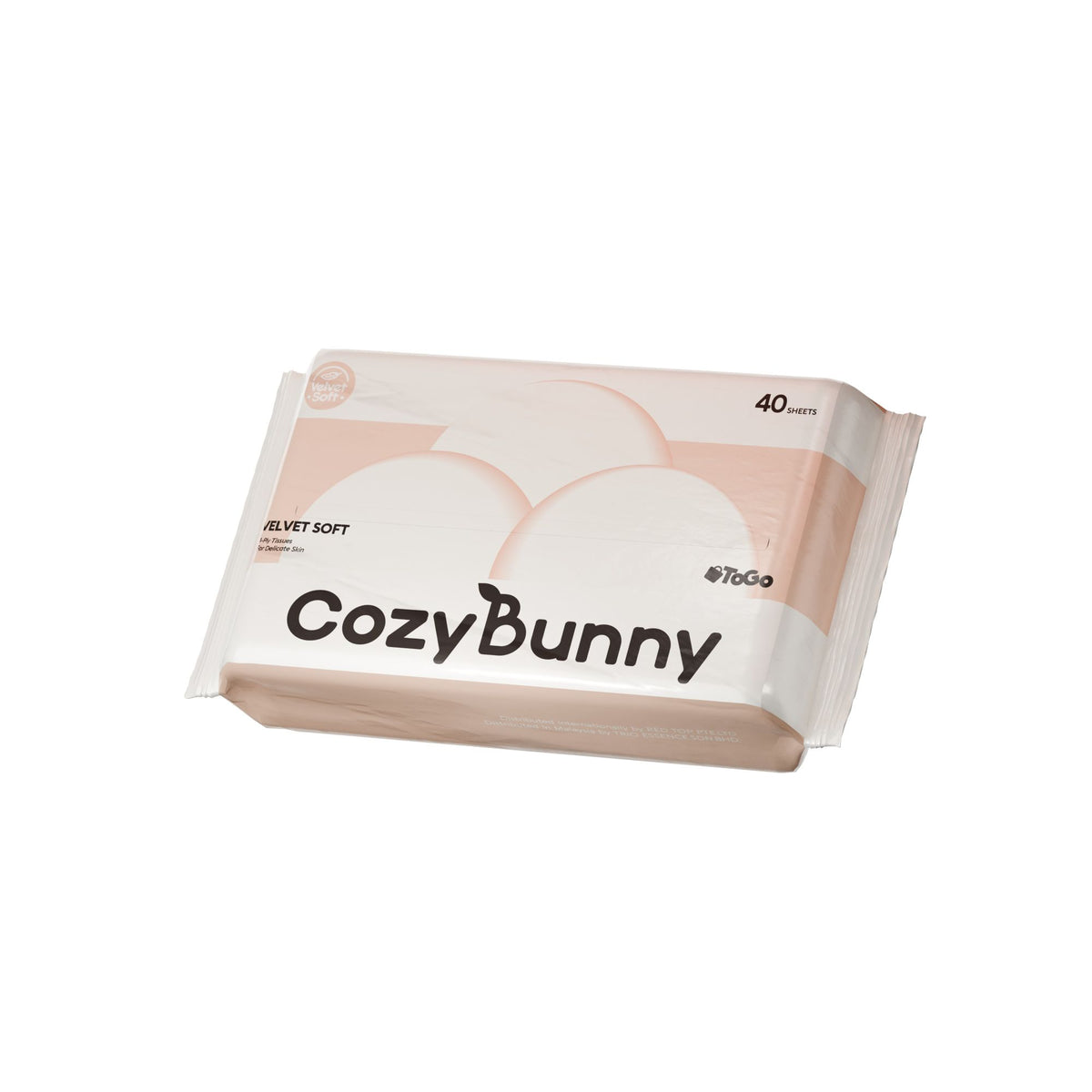 CozyBunny Velvet Soft Facial Tissues (To-Go) - 8 x 40 Sheets (4 Ply)