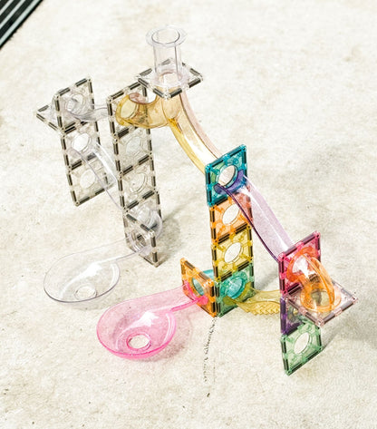 120 pcs Glitter Marble Run