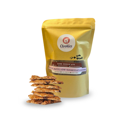 Healthy Nutty Low Sugar Flat Cookies (with Almond & Macadamia)