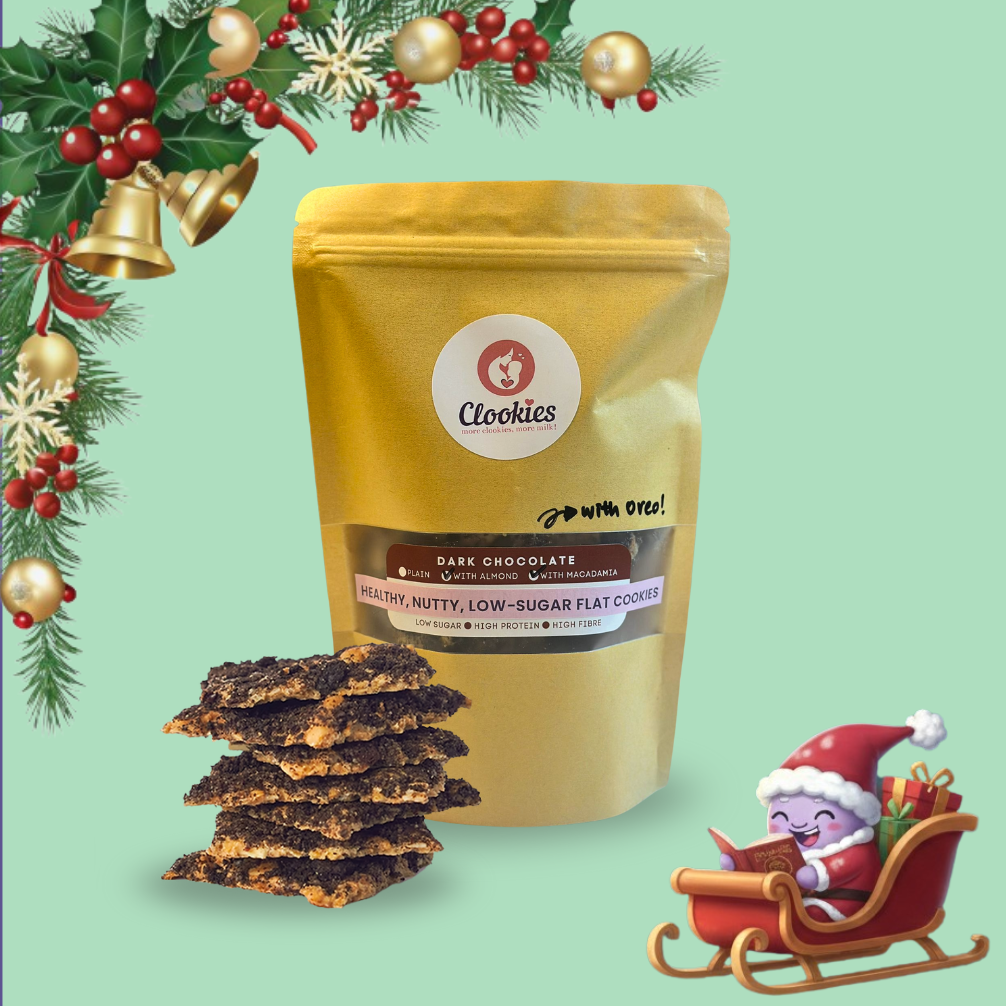 Healthy Nutty Low Sugar Flat Cookies (with Almond & Macadamia)