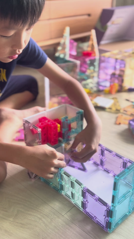 20 pcs Magic Tiles and 36 Reusable Stickers