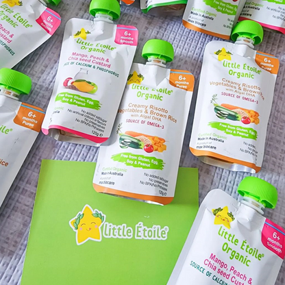 Organic® Baby food Puree Pouch 120g - Creamy Risotto, Vegetables & Brown Rice with DHA
